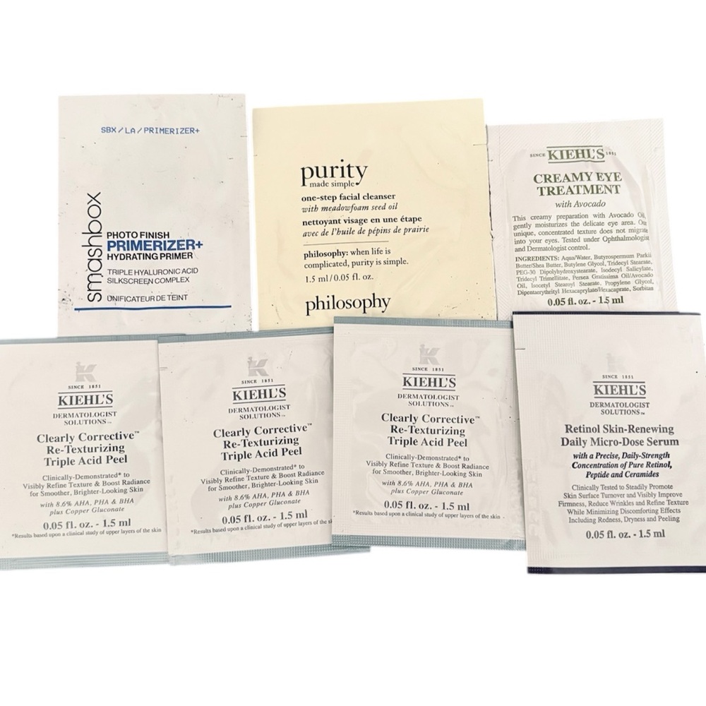 💥 Kiehl's, Smashbox & Philosophy Skincare Sample Set